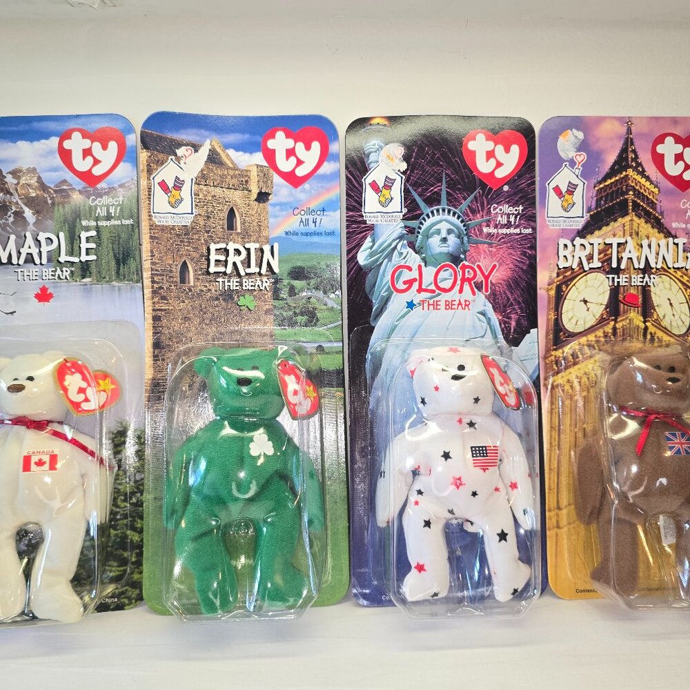 1997 McDonald's Beanie Baby Collection-Set of 4 bears